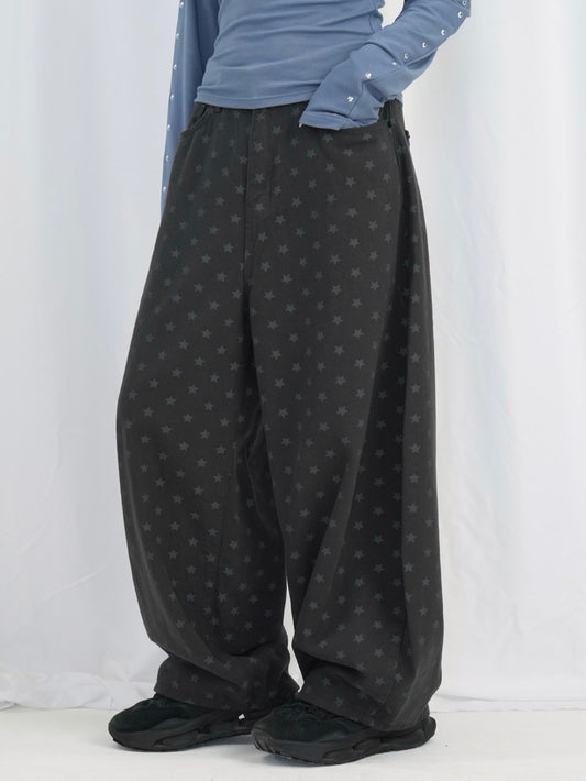 star dot balloon pants