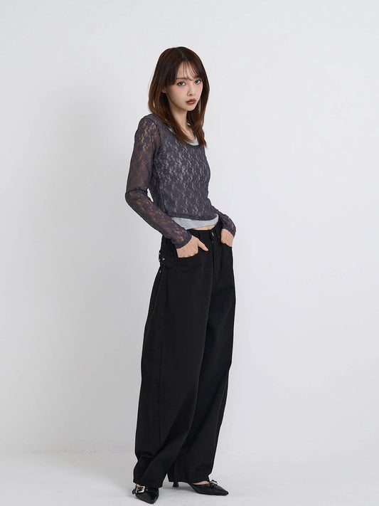 layered lace halter tops