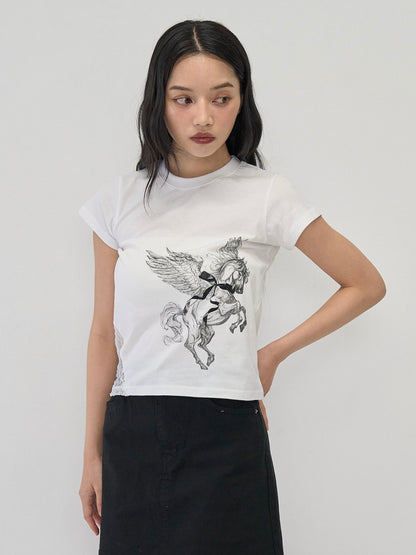 side lace unicorn tops