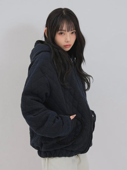 soft quilting hoodie