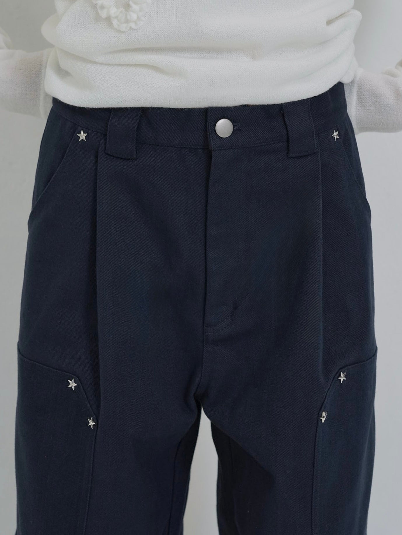 mini studs wide pants