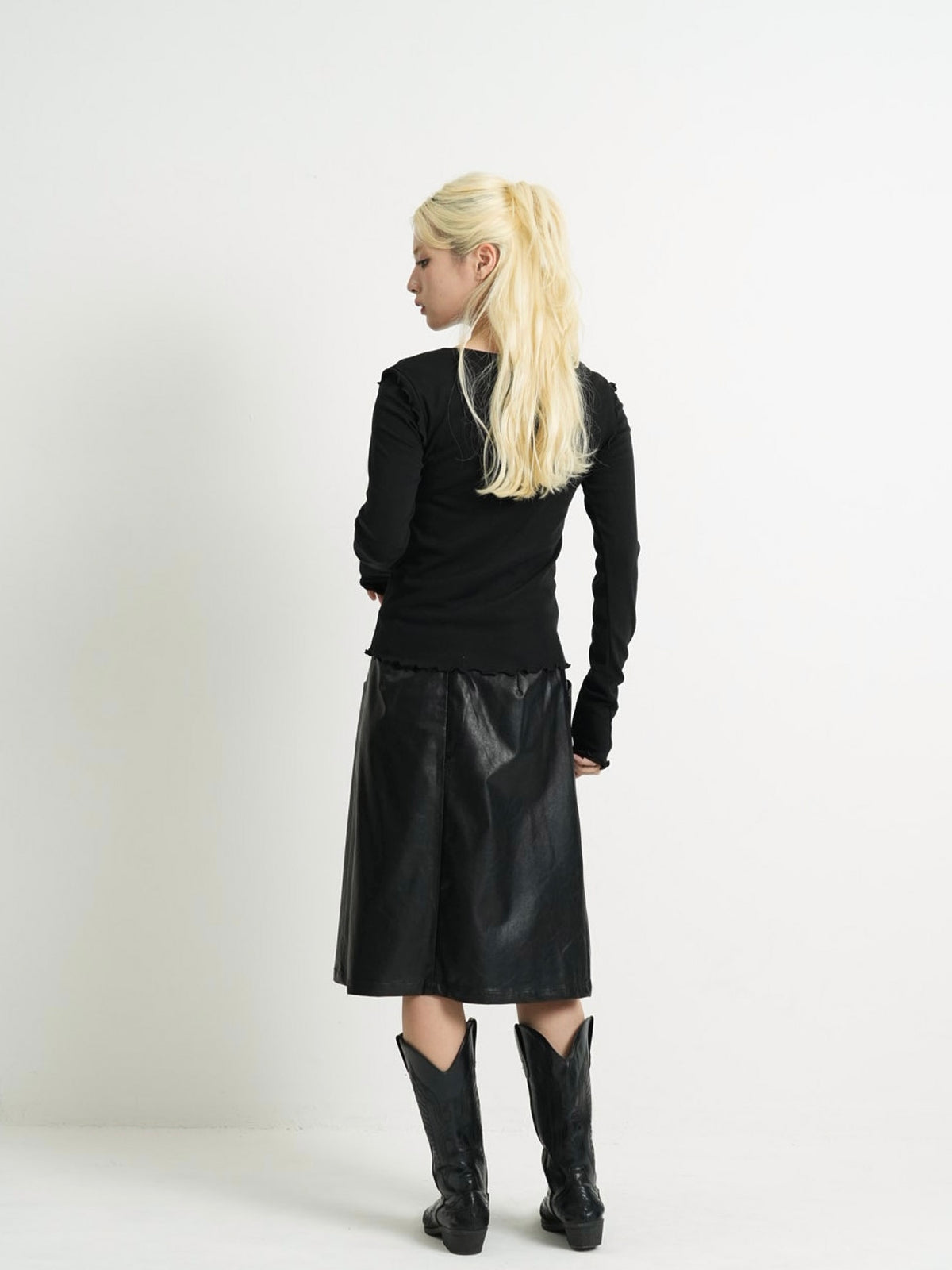 frill trim cardigan