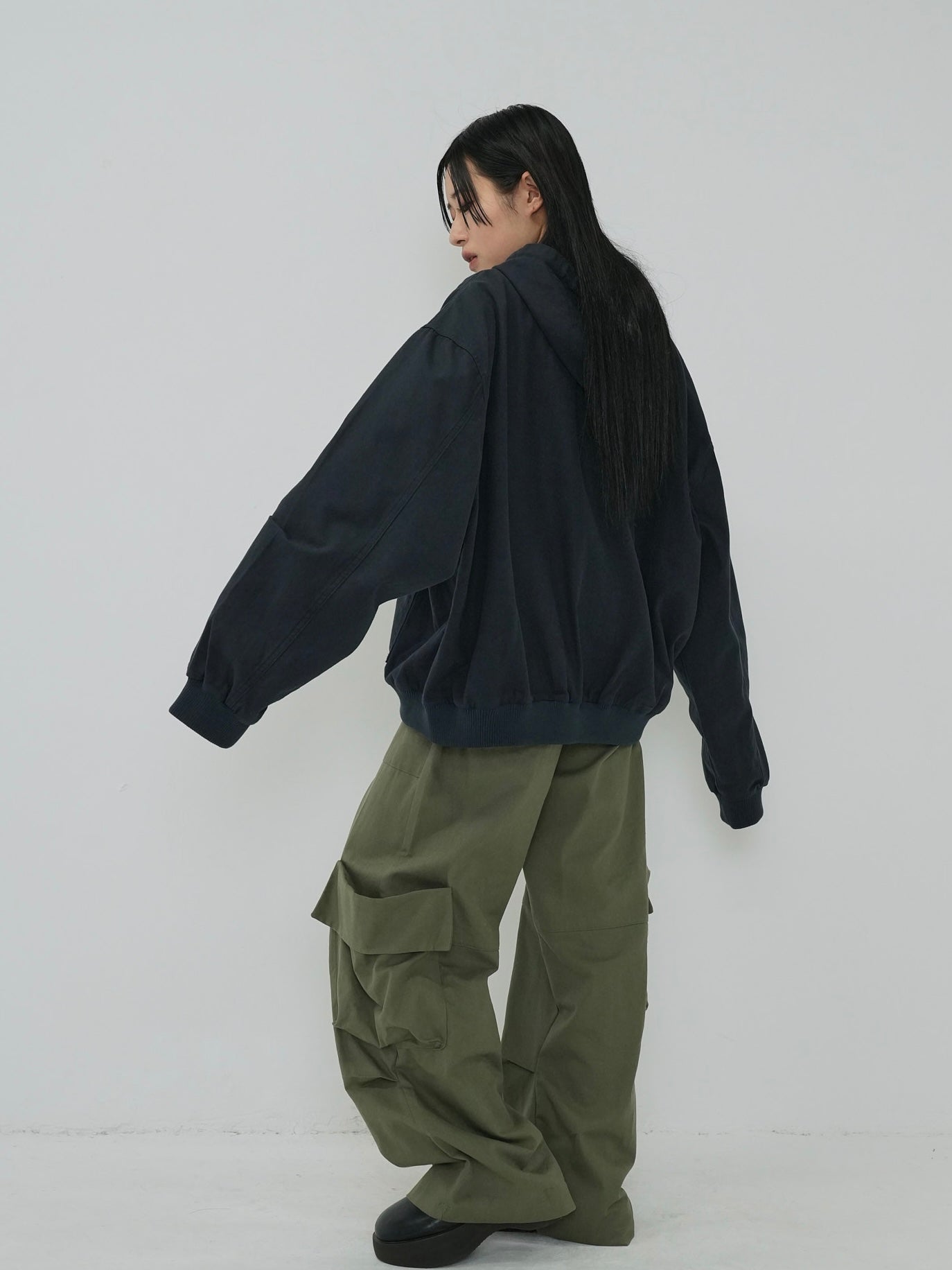 folding waist jogger pants