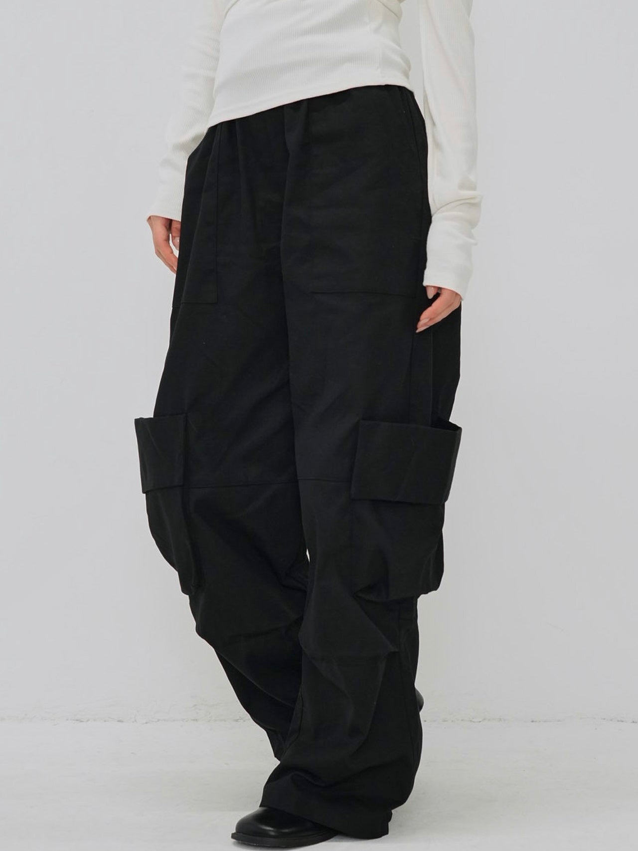 folding waist jogger pants