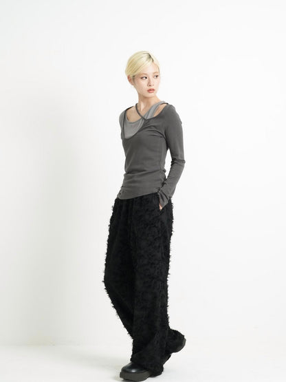 shaggy volume pants