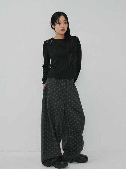 star dot balloon pants