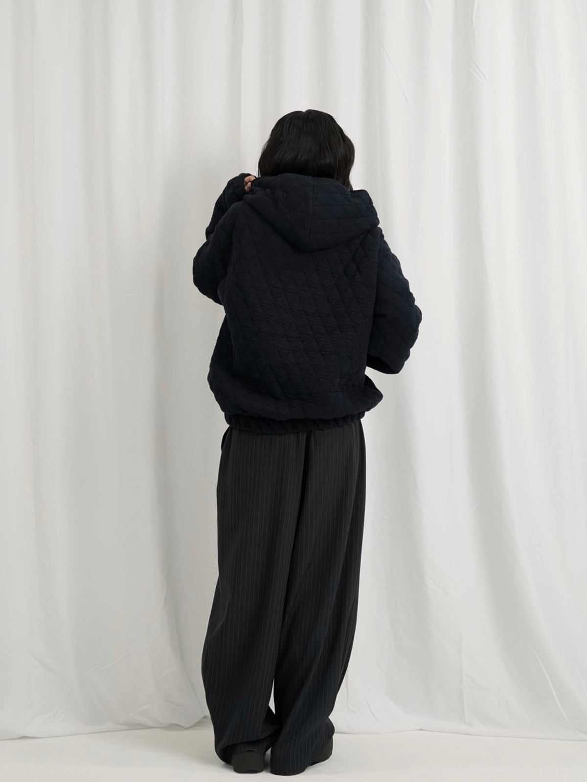 soft quilting hoodie