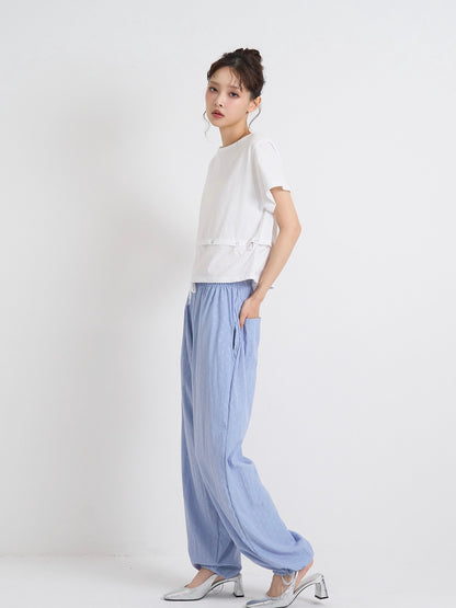 drawstring dot pants
