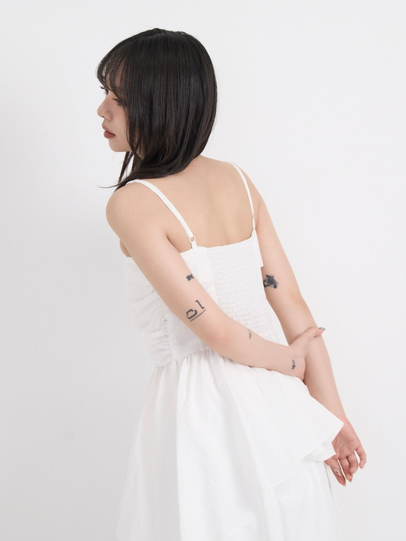 shirring peplum tops