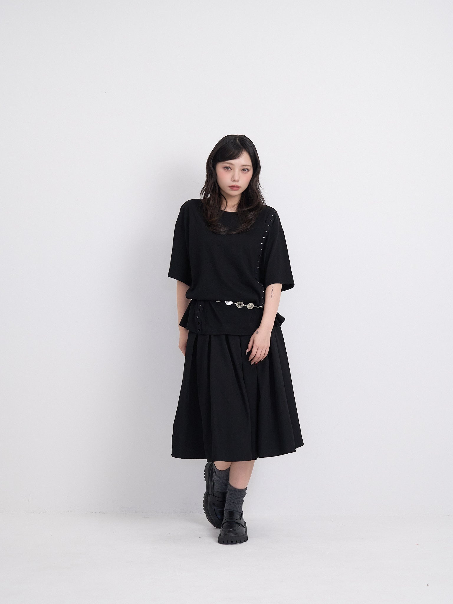 なっちゃん様　トップス　black snap styling tops – enewdnina