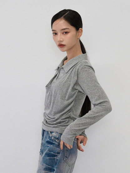 curve collar tops