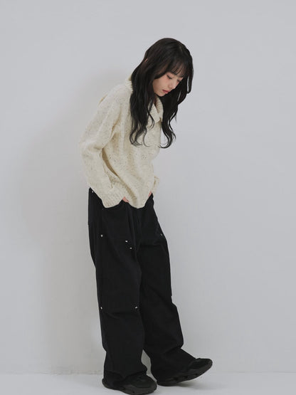 nep high neck cardigan