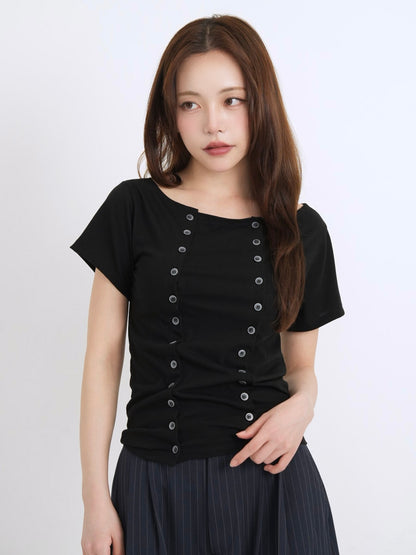 double button tops