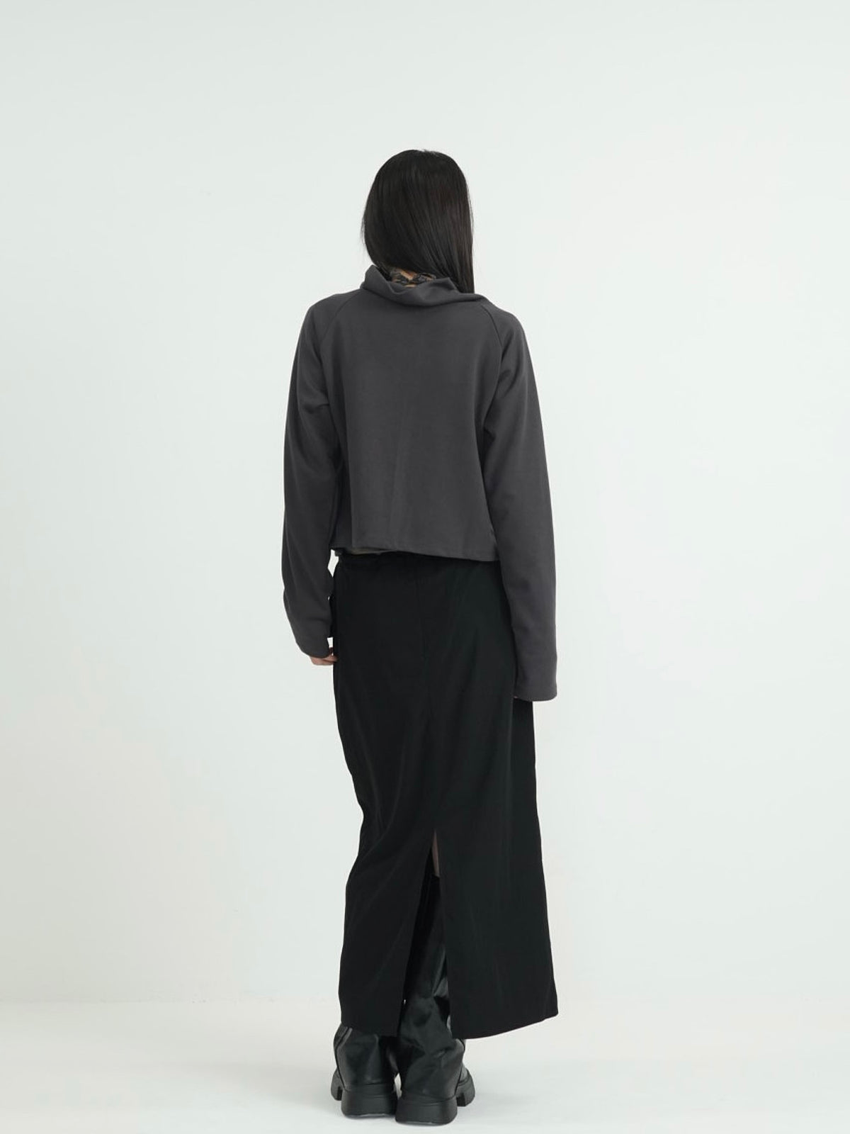 minimal double button cardigan