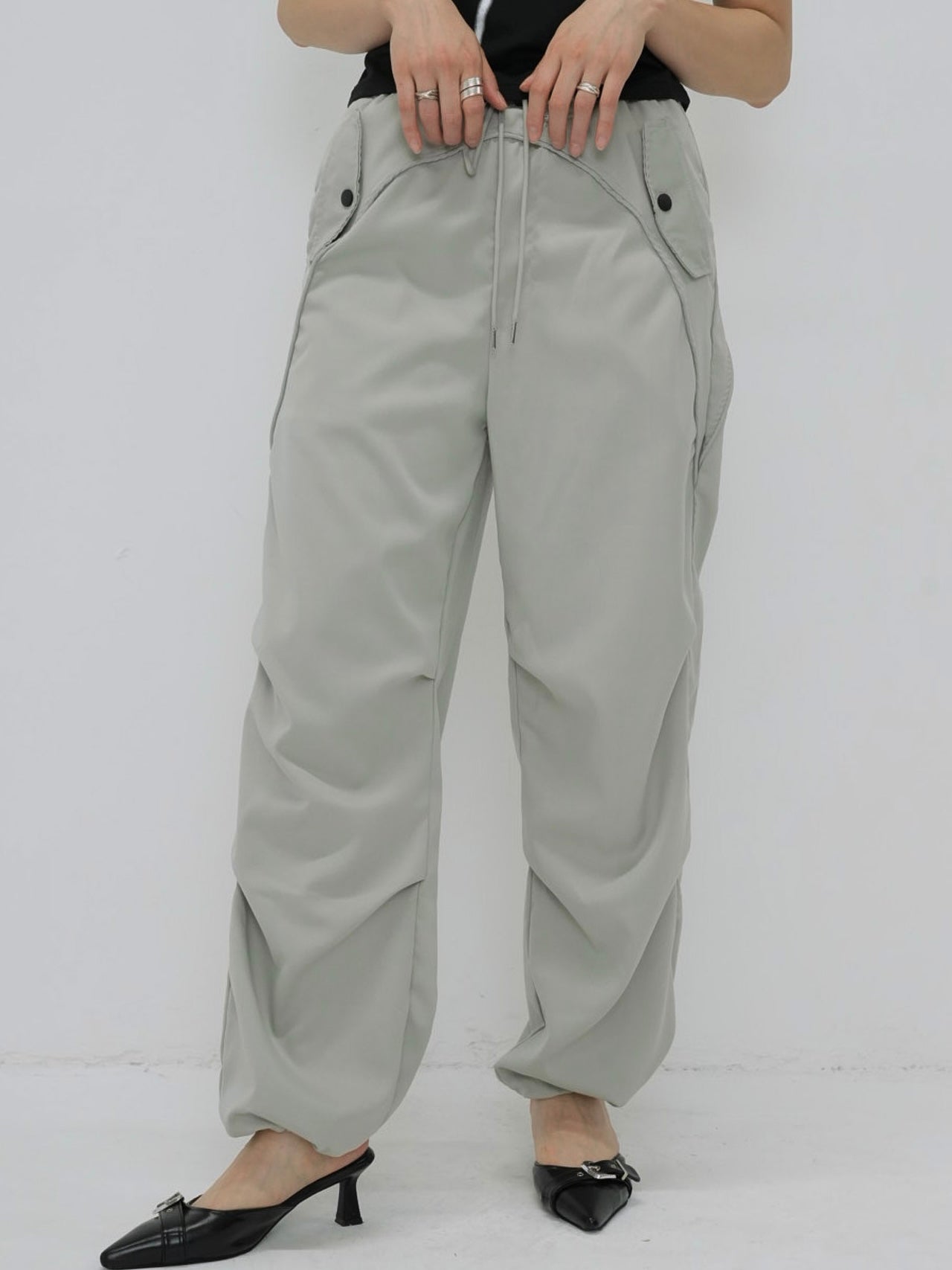 drawstring cargo pants