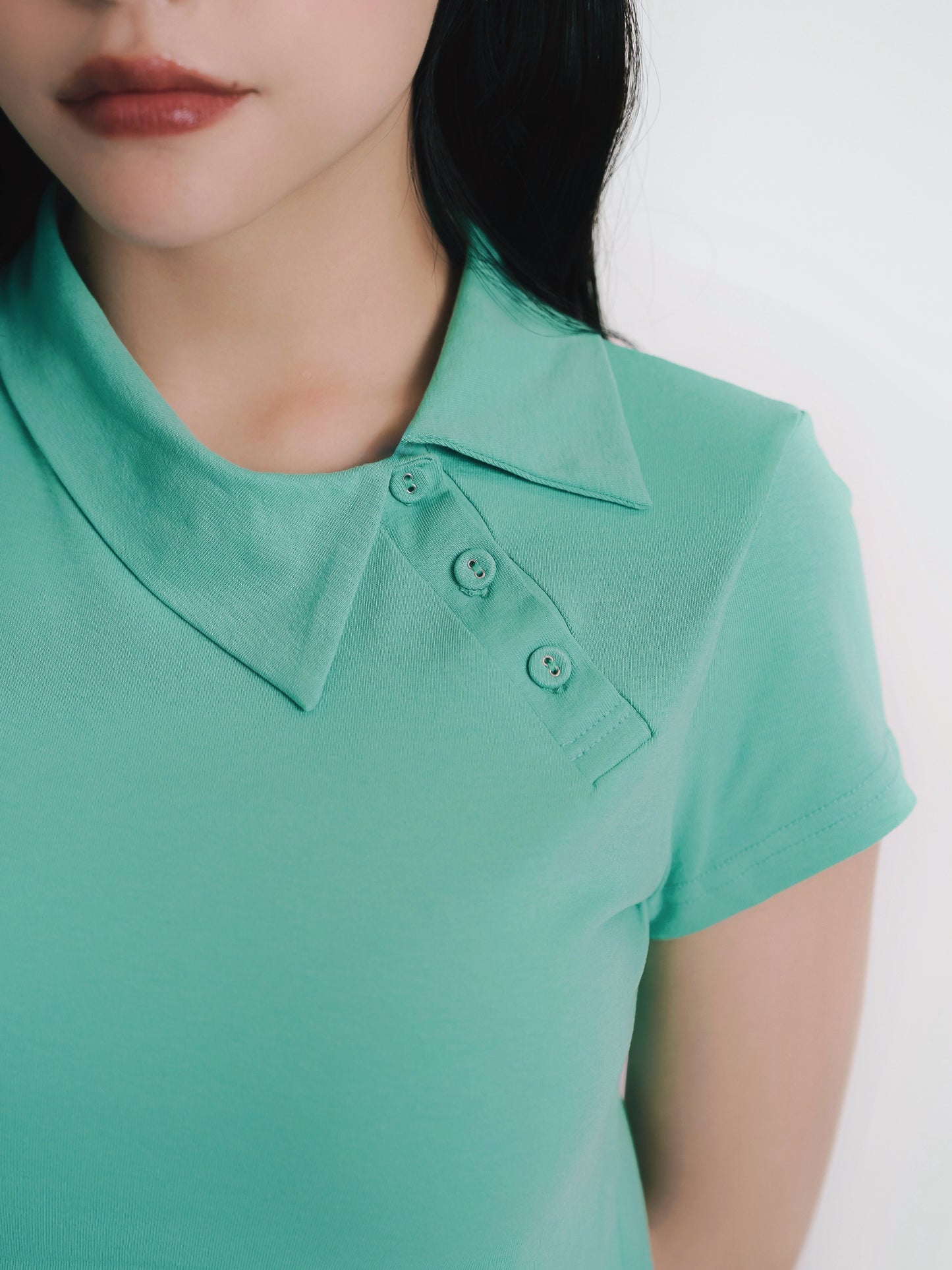 mini collar compact tops