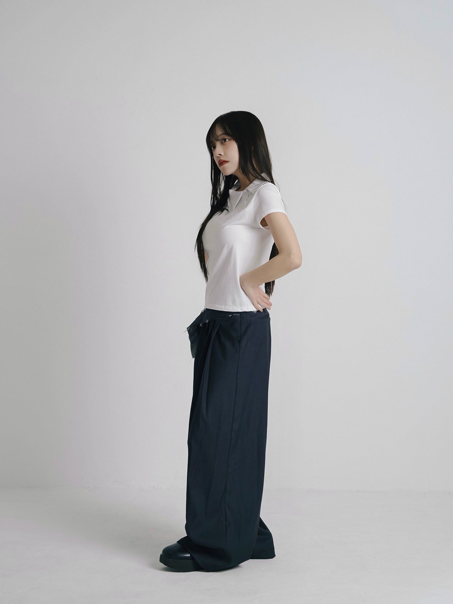 mini collar compact tops