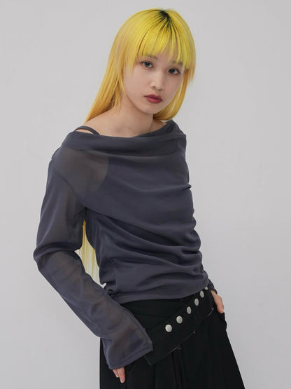 sheer mesh tops