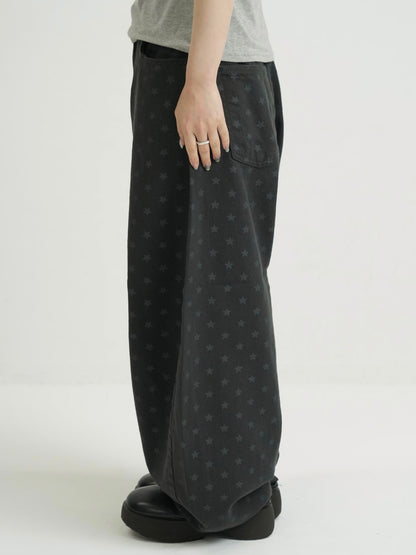 star dot balloon pants