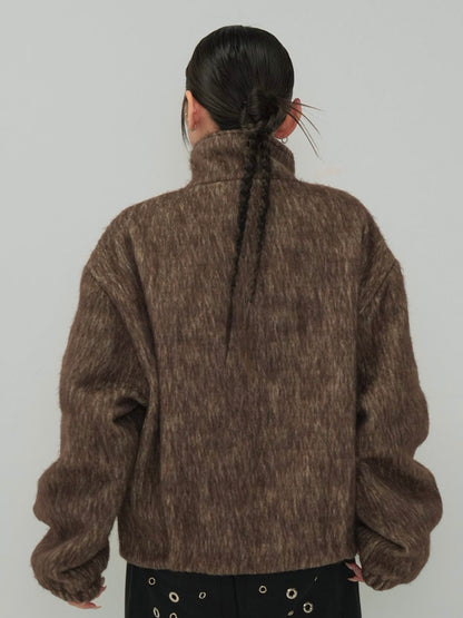mohair tuck blouson