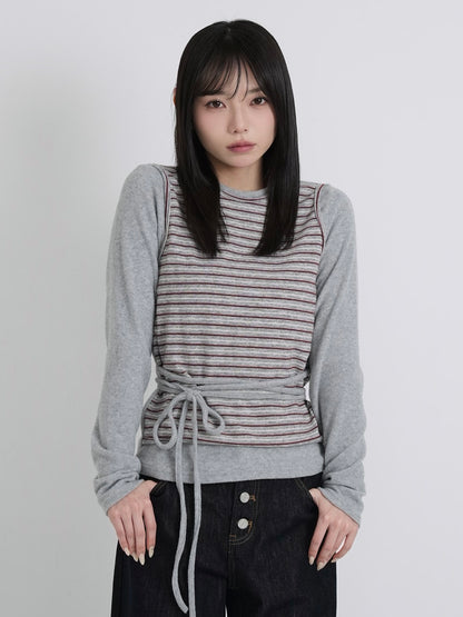 layered border wrap ribbon tops