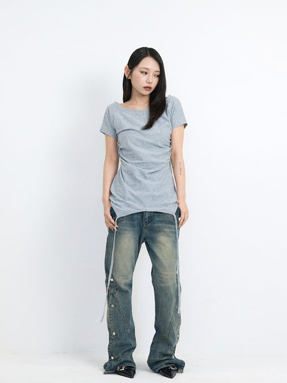 jacquard off shoulder tops