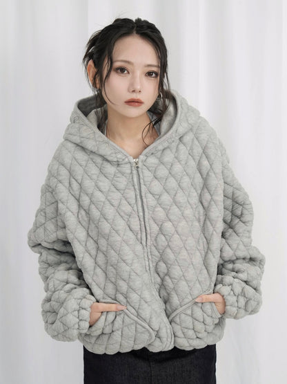 soft quilting hoodie