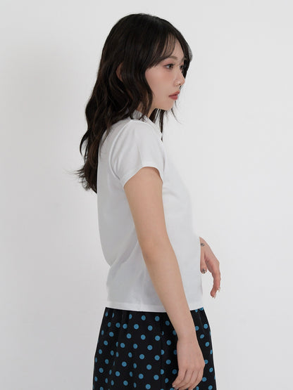 mini collar compact tops