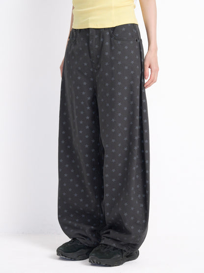 star dot balloon pants