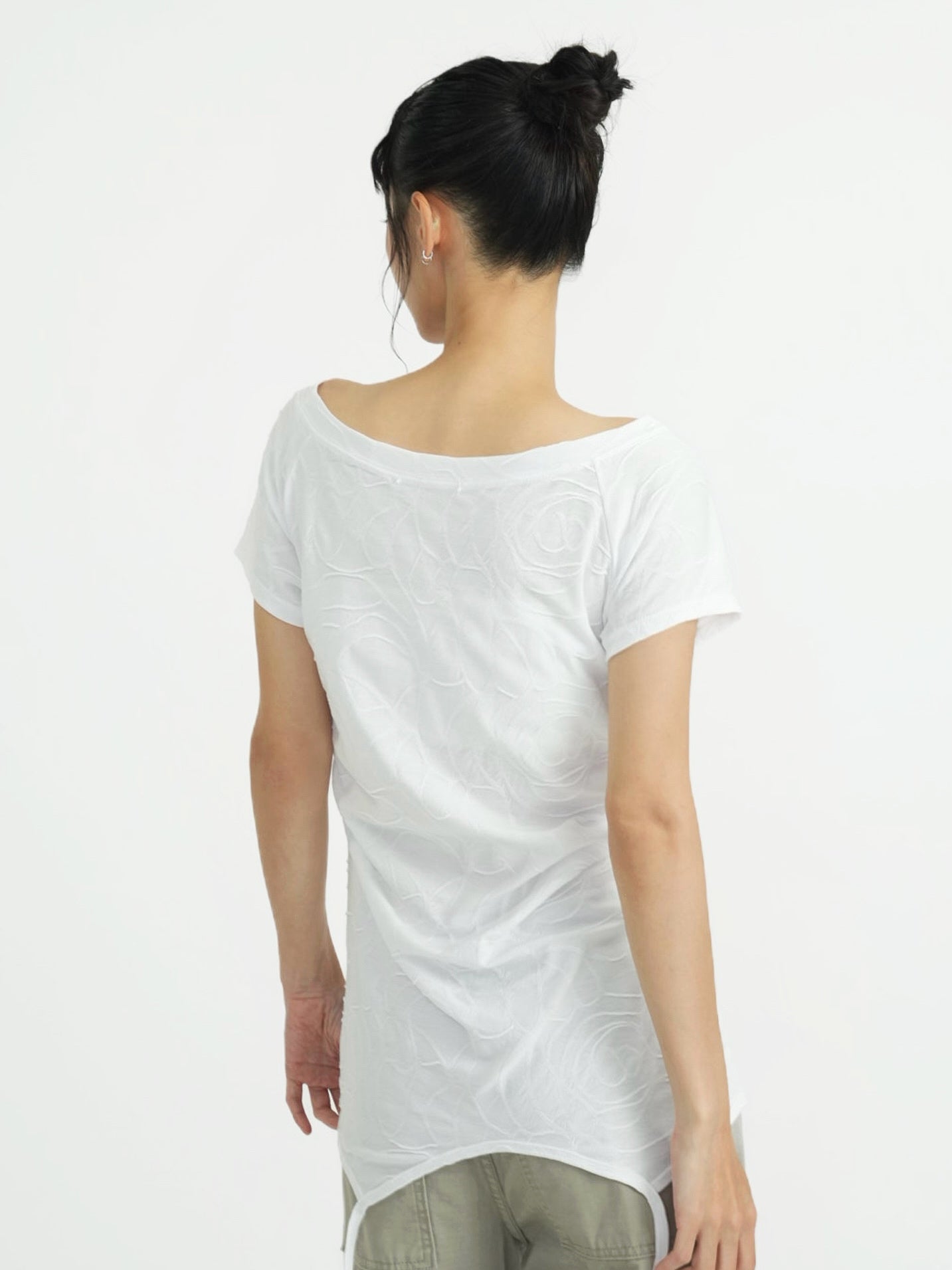 jacquard off shoulder tops