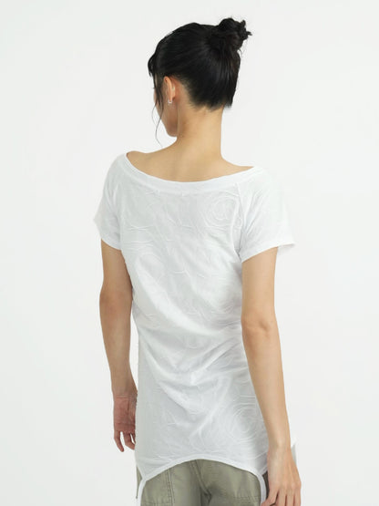 jacquard off shoulder tops