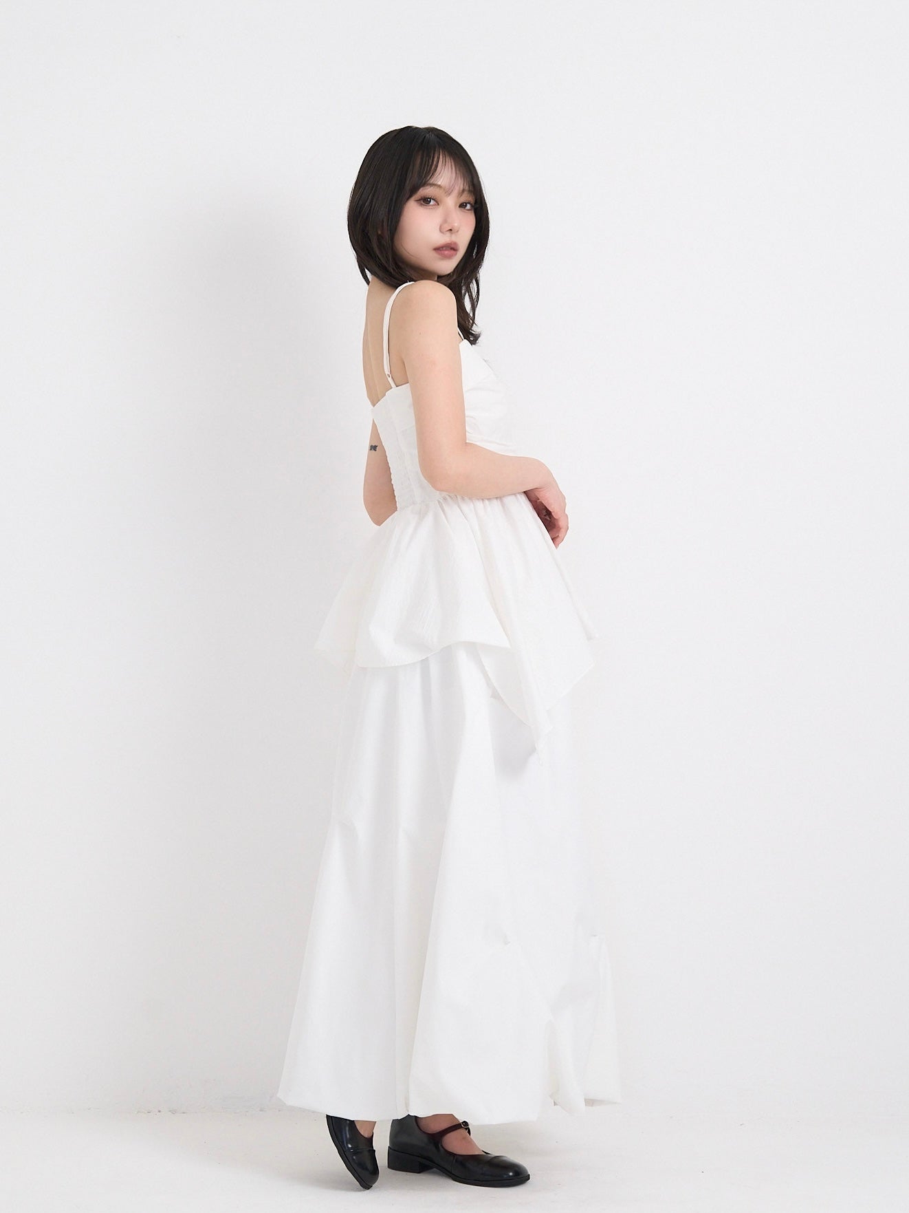 shirring peplum tops