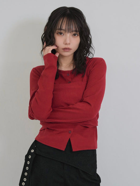 tie bustier cardigan