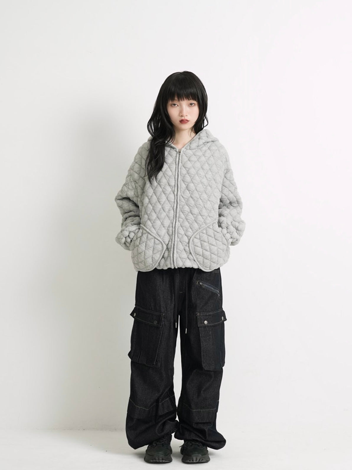 soft quilting hoodie