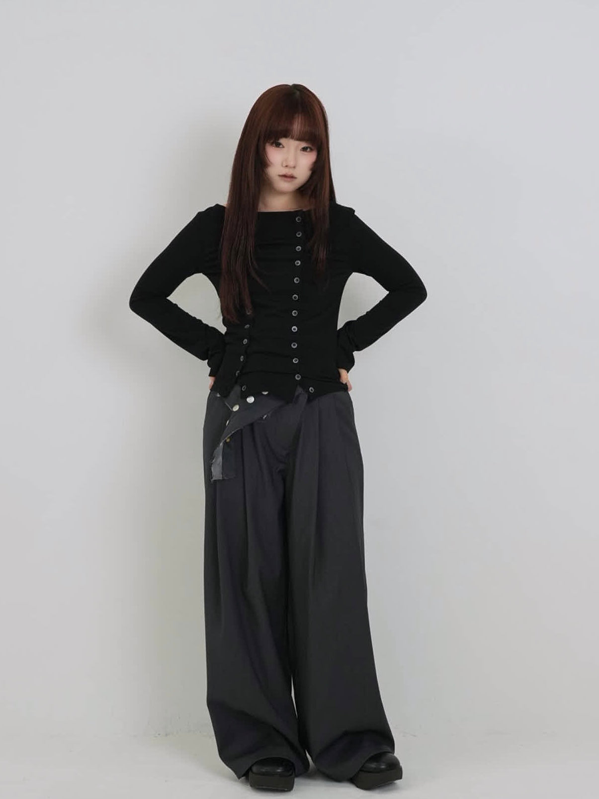 double row button tops