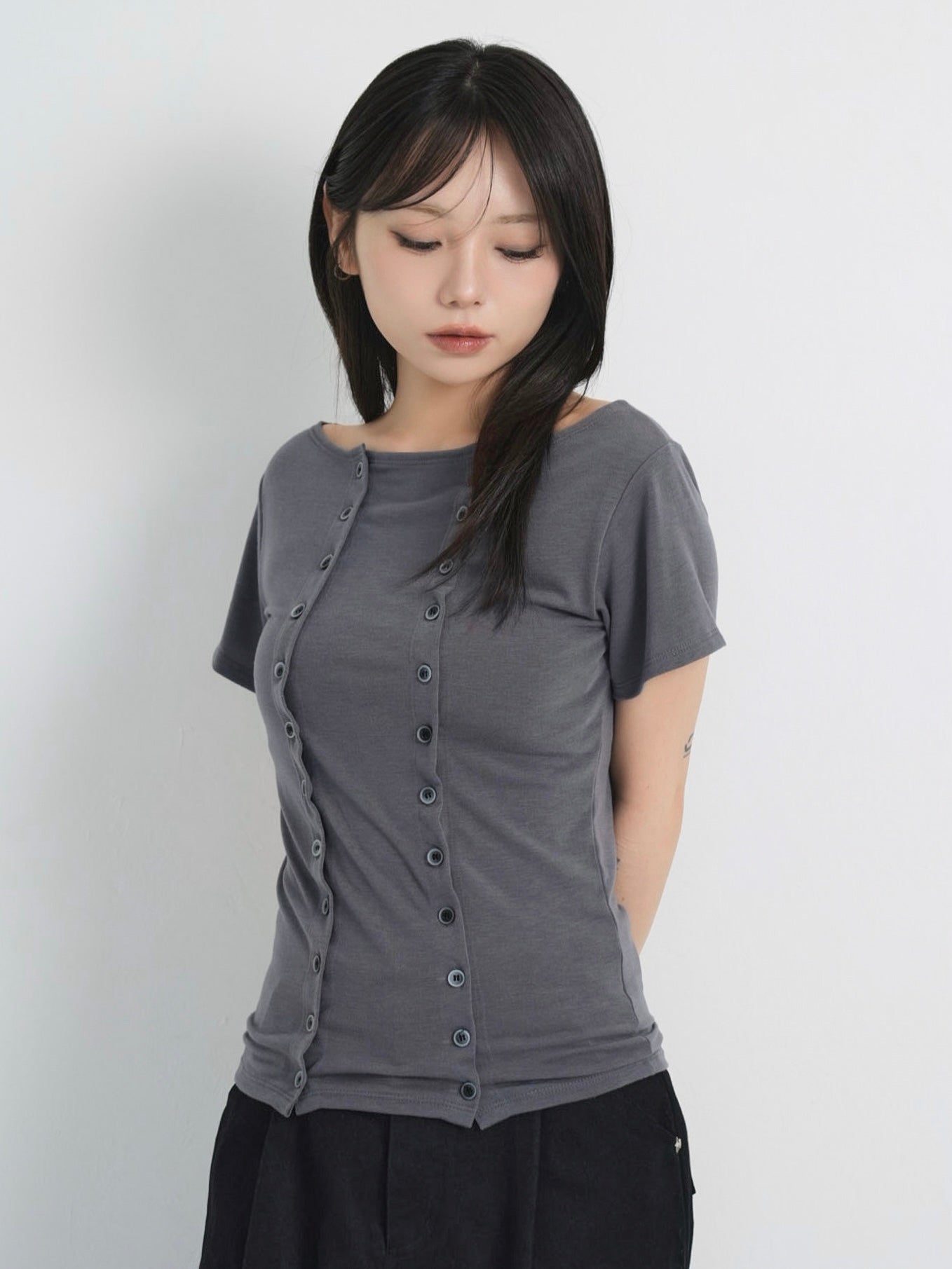 double button tops