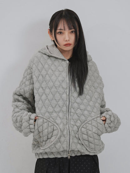 soft quilting hoodie