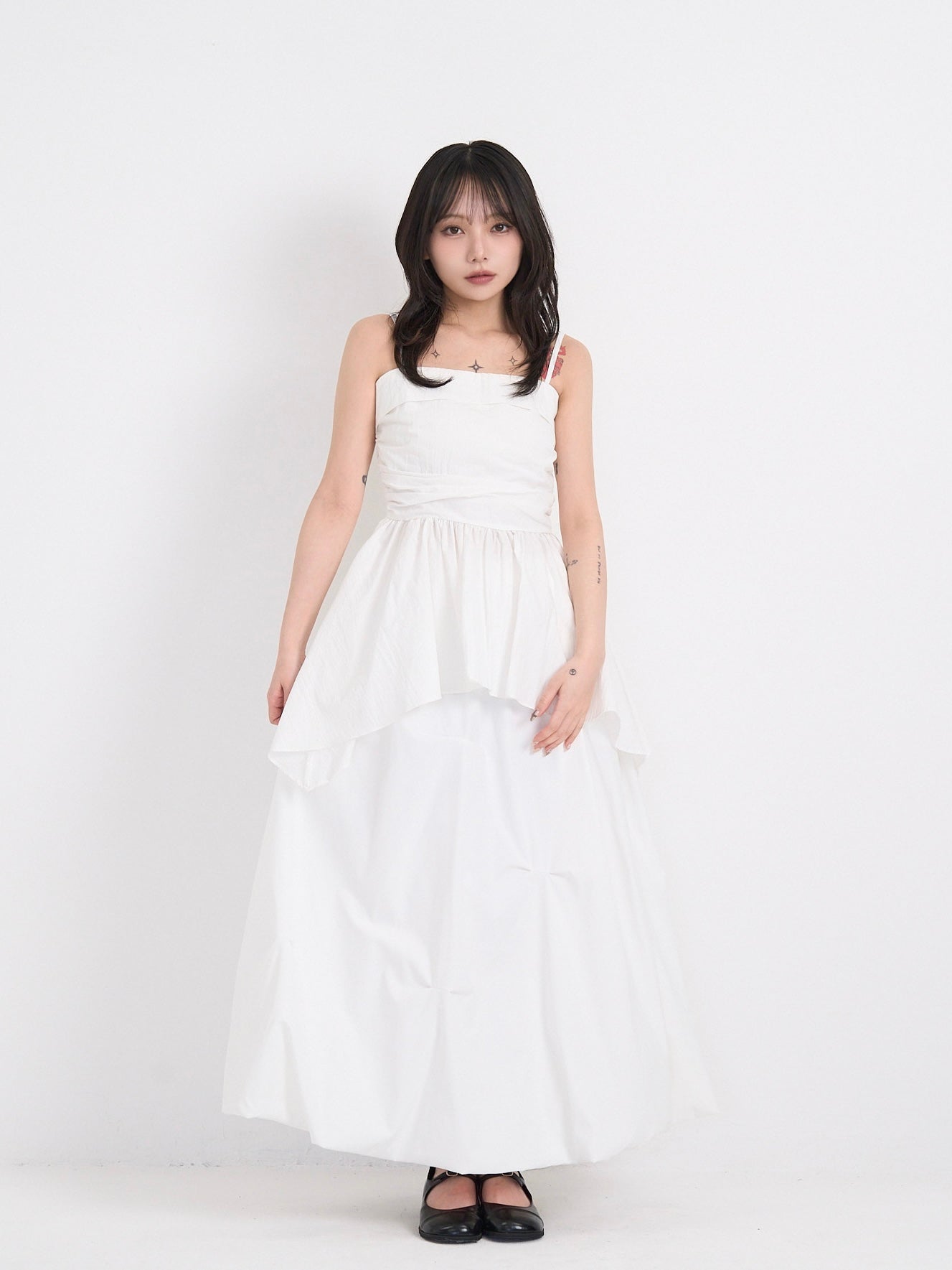 shirring peplum tops