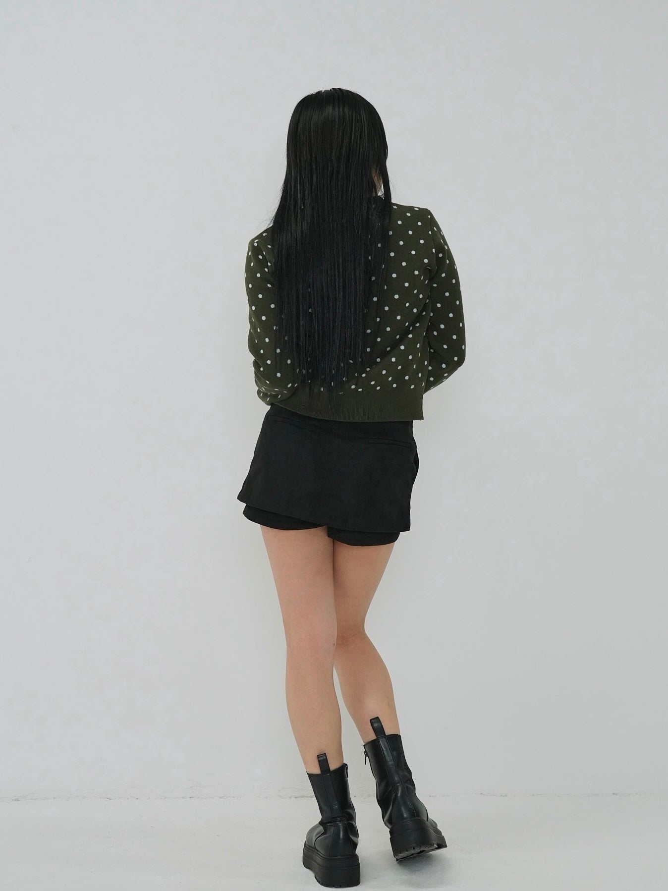 soft dot knit cardigan