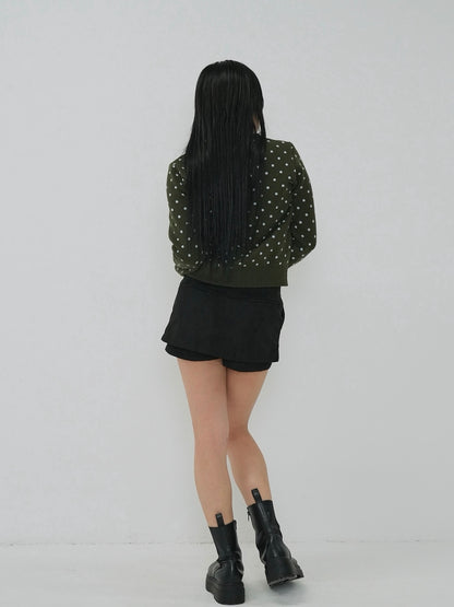 soft dot knit cardigan