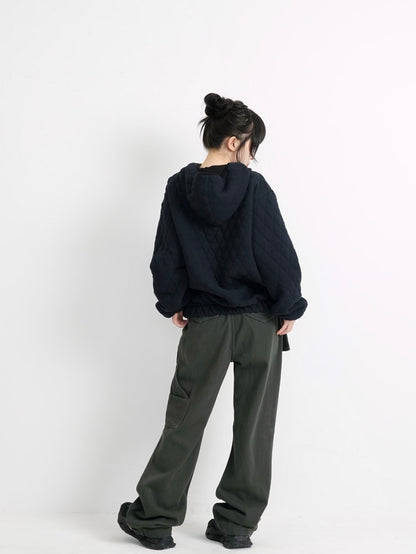 soft quilting hoodie