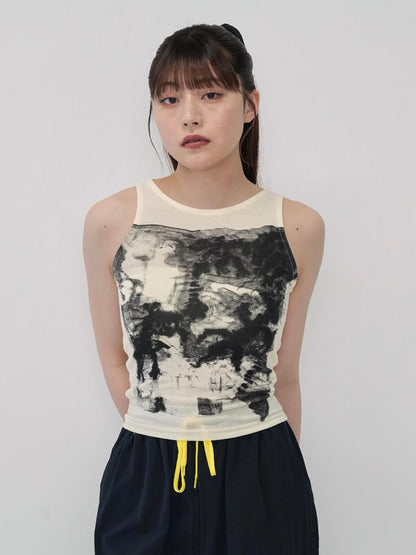 art print tank top