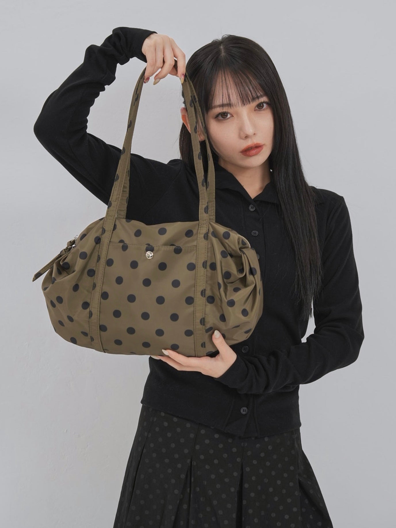 polka dot bag