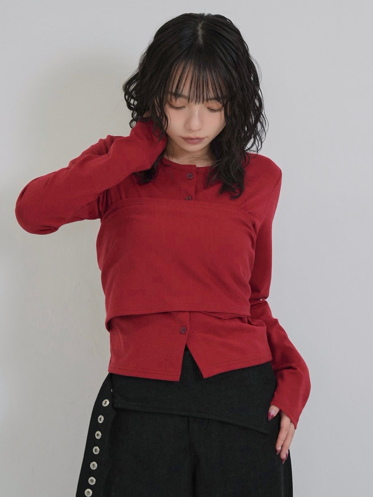 tie bustier cardigan