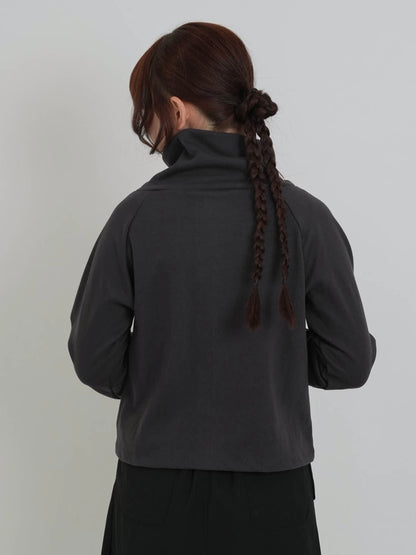 minimal double button cardigan