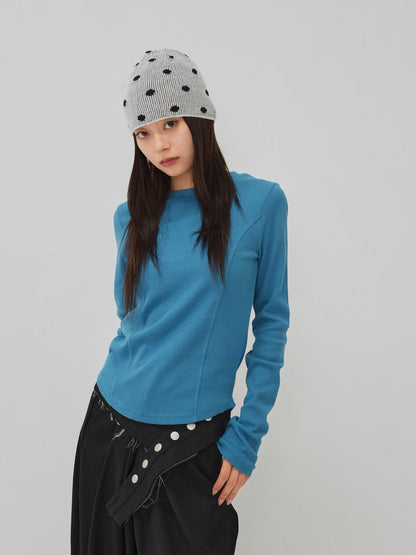 dot knit beanie