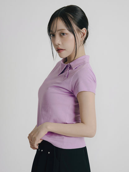 mini collar compact tops