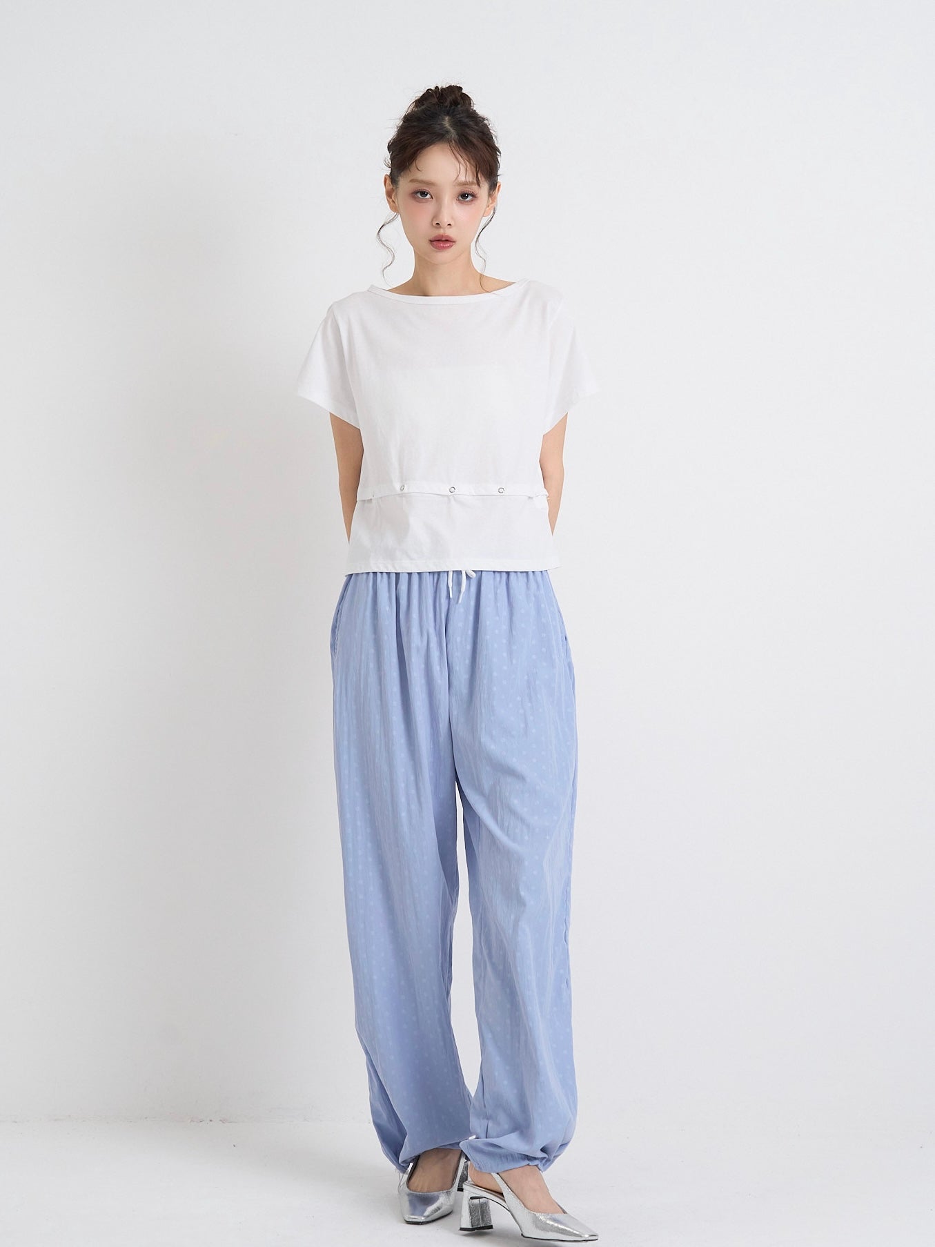 drawstring dot pants