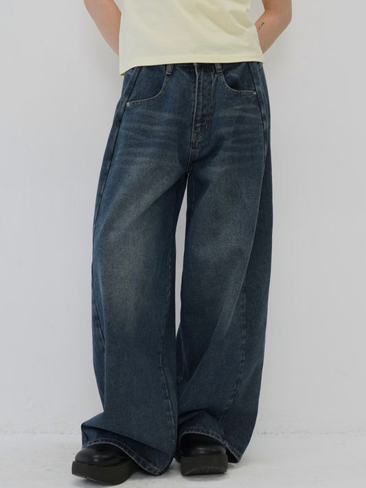 wide cut denim