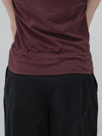 ribbon strap gather tops